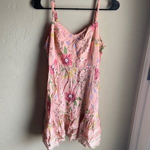 Pink floral dress